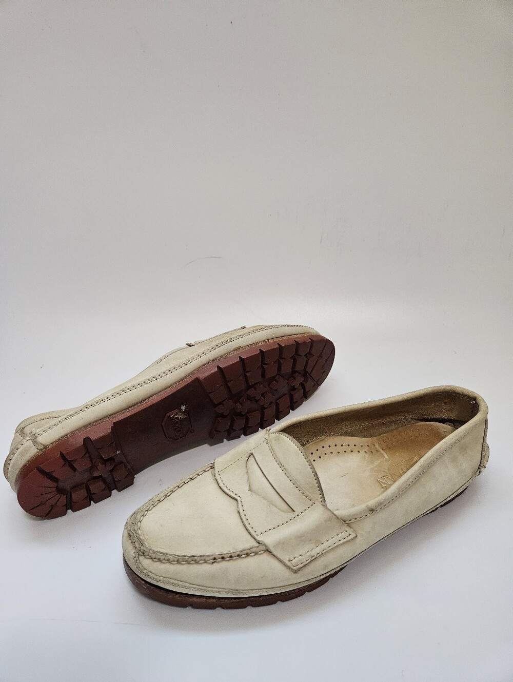 Vintage Cole Haan Loafers Yellow Moccasin Classic 9M made in USA